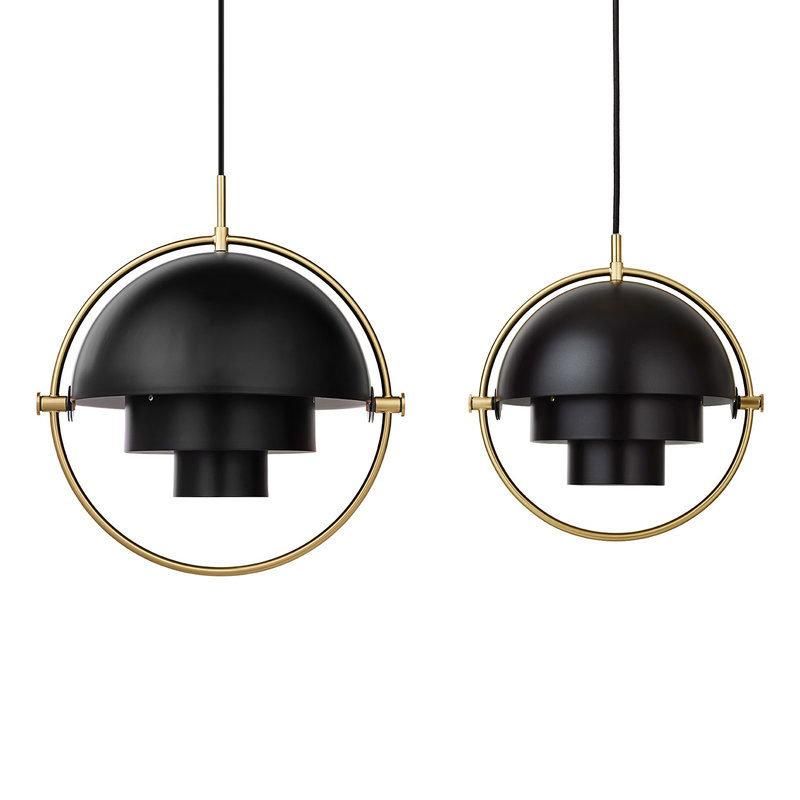 2022 Nordic Classic Pendant Lamp Electroplated Copper Lamp Designer Model Room Bar Cafe Semicircle Deformation Pendant Light