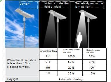 OEM High Efficiency 170lm/W 60W LED Solar Powered Street Lights