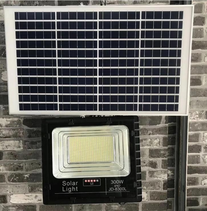 The Update Solar Lights with Power Display High Bright Solar LED Solar Flood Lights