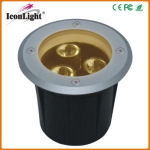 RGB /Warm White 3X3w Small LED Underground Light for Outdoor (ICON-D007)