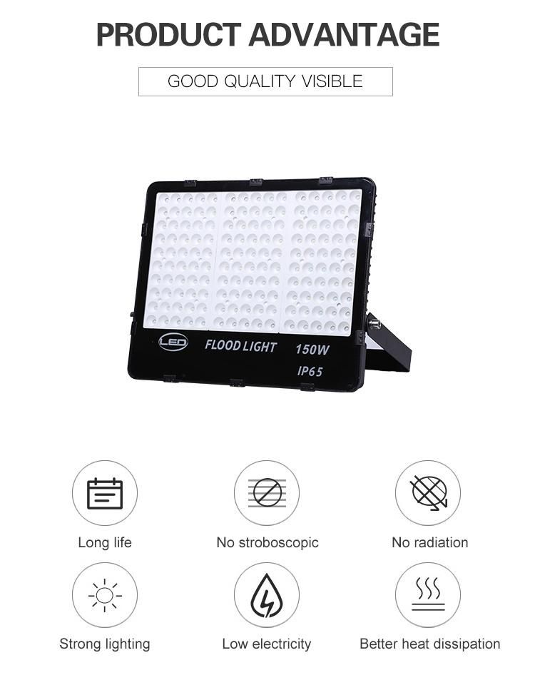 IP65 Waterproof Outdoor Tennis Courts 30W 50W 100W 150W 200W LED Flood Light