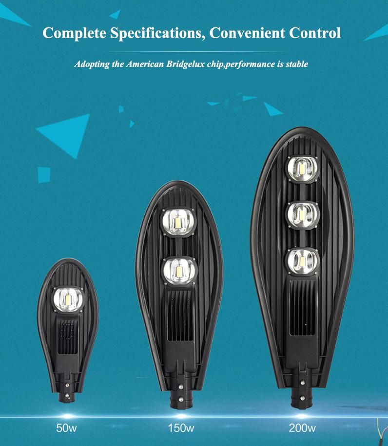 Cobra Photocell LED Road Light50W 100W 150W LED Street Light Outdoor Lamparas 200W Public Lighting Luminaria LED