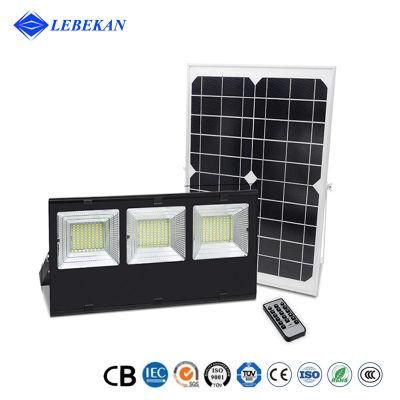 High Power Exterior 100W 120W 180W 200W Cold White Rechargeable IP65 Square Garden Parking Lot Energy System Outdoor Solar Lamp Lighting
