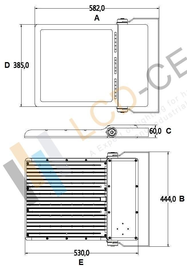 CE RoHS TUV SAA ETL Outdoor Indoor High Performance Products for Installation Within Safety Critical Areas Lighting Marine Mining 80W 100W 300W LED Flood Light