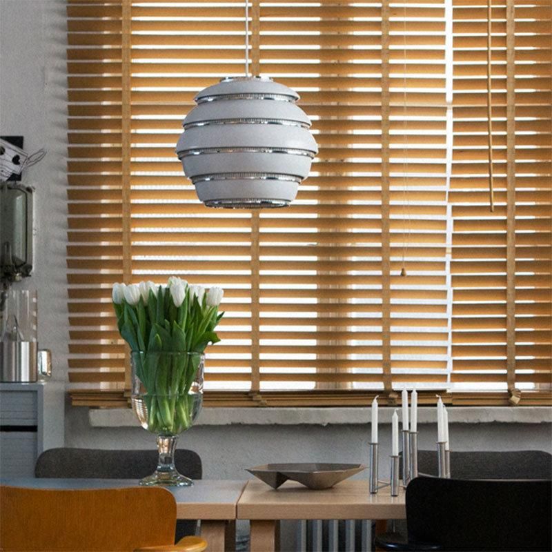 2022 Nordic Finnish Design White Round Globe-Shaped Multi-Layer Honeycomb Chandelier for Kitchen Dining Hotel Pendant Light