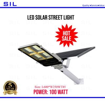 Hot Sale Custom Made Smart Sensing Solar Street Light 100watt LED Solar Street Light