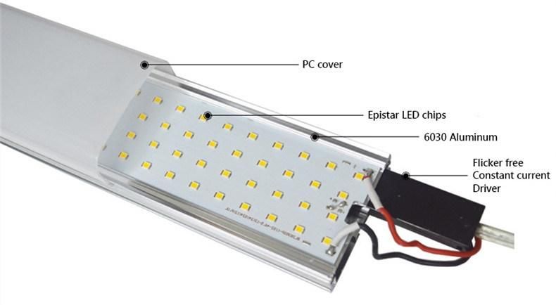 Exterior Lighting IP65 LED Linear Tube Light for Parking Lot