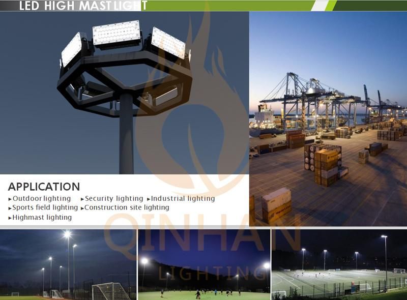 160lm/W 200W Waterproof IP66 LED High Mast Flood Lighting