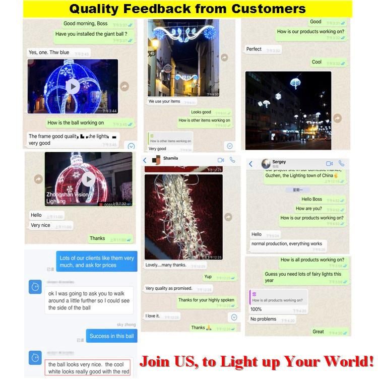 Outdoor LED RGB Floating Motif Ball Decoration Light