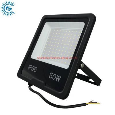 IP66 65 Waterproof Outdoor 50W 100W 150W 200W LED Flood Light 5000K Daylight White Floodlight for Yard, Garden, Basketball Court