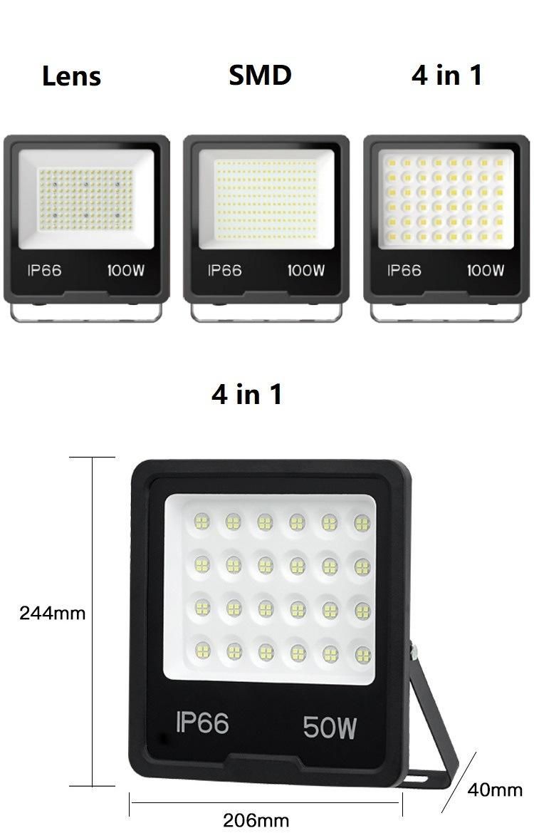 LED Floodlight Waterproof Outdoor Spotlight Garden Street Lamp Advertising Site Engineering Searchlight 200W LED Light