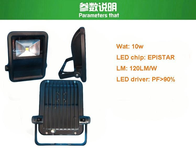 Three Years 10W LED Flood Lighting Slim Type (SLEFLK10W)