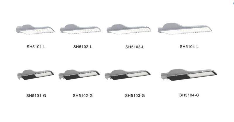 IP66 LED Outdoor Lighting Integrated 30-250W LED Street Light Alluminum