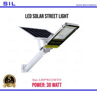 Motion Sensor ABS IP65 Waterproof Outdoor 30W Integrated All in One LED Solar Street Light