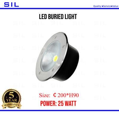 High Lumen COB LED Buried Light Underground 25W IP68 Waterproof Inground Lamp