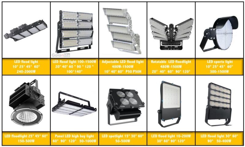 5 Years Warranty 160lm/W Dali 1-10V Dimmable LED Floodlight
