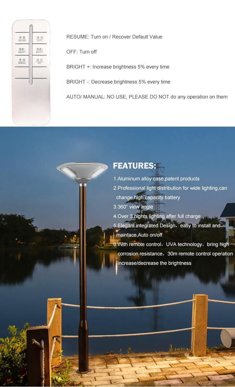 Aluminum Outdoor IP65 Waterproof Time Controller 20 30 50 Watt Intelligence Solar LED Street Light