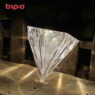 Bspro Color Change Lighting Pathway Lights Spot High Quality Small Body Solar Garden Light