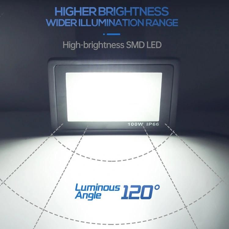 100W LED Flood Light Modern Design Ultra Bright Linear AC200-240V Camping Light