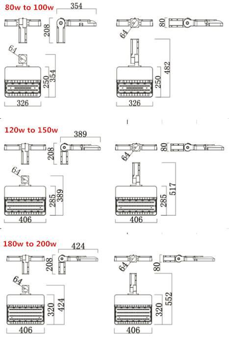 Outdoor Modular 150 Watt LED Street Light with Ce RoHS Approved