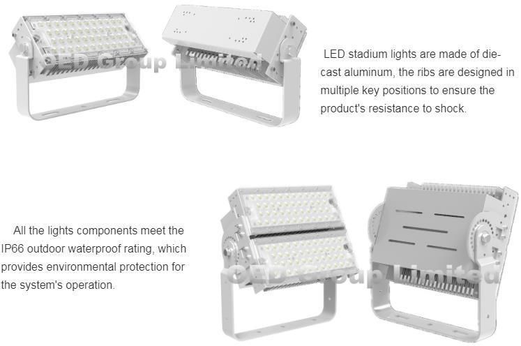 LED Module 200W Asymmetrical Beam Angle Basketball Court Lamp with 5 Years Warranty