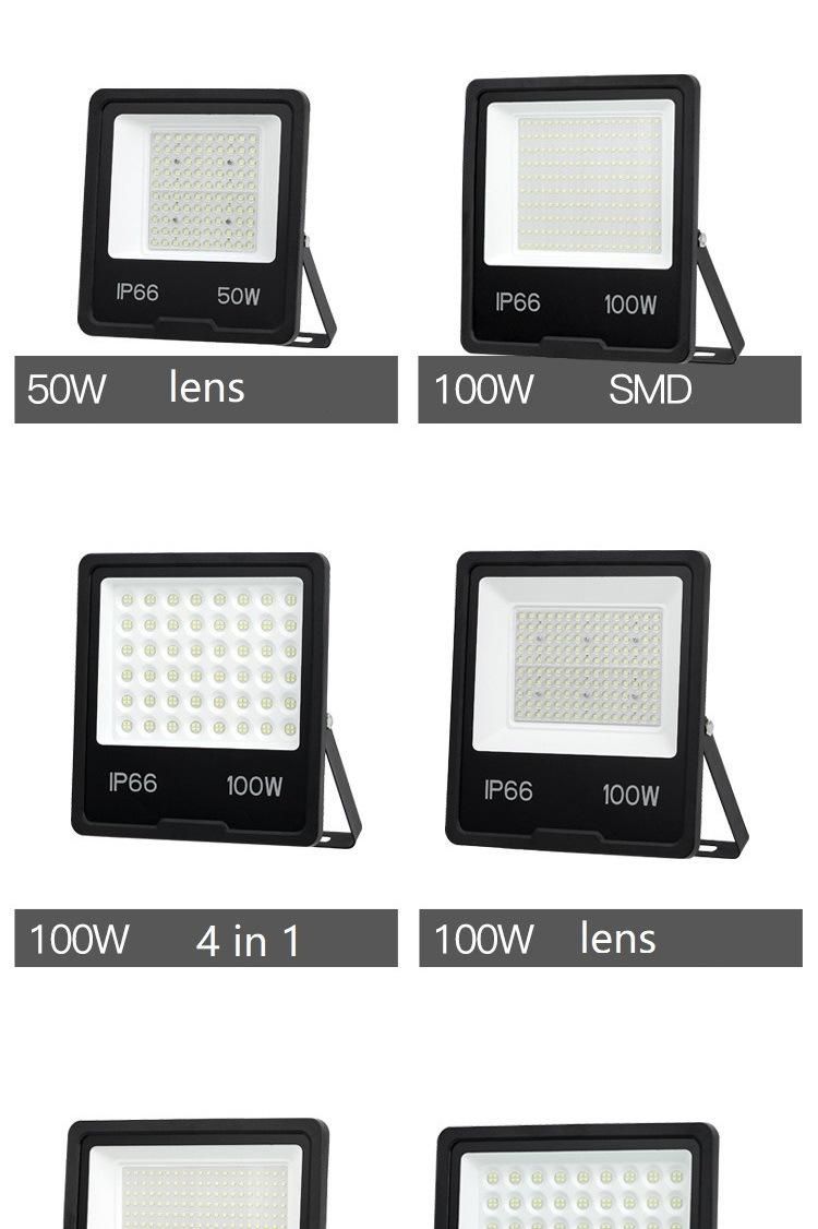 LED Floodlight Waterproof Outdoor Spotlight Garden Street Lamp Advertising Site Engineering Searchlight 200W LED Light