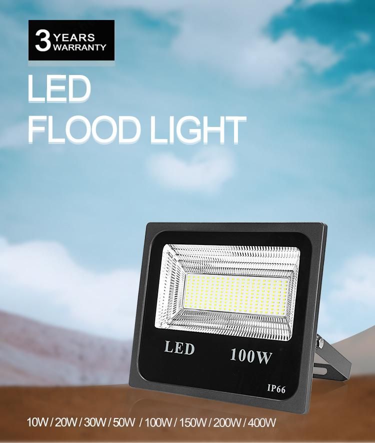 12V 100 Watt 200 Watt LED Flood Light High Power Light High Lumen IP65 Outdoor