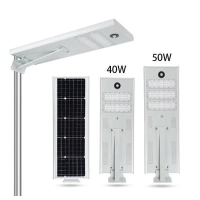 IP65 Waterproof Outdoor Integrated Solar Street Light with Lamp Post