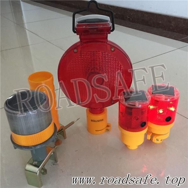 Road Safety LED Solar Flashing Warning Light