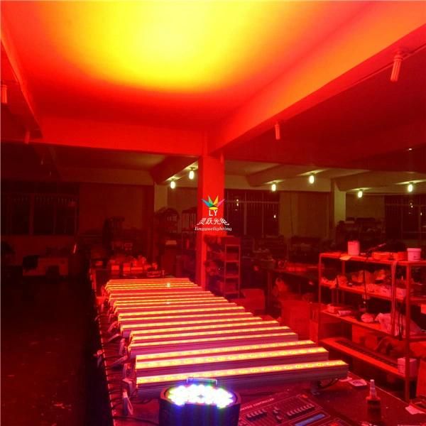 Indoor DMX 18X12W RGBW 4in1 LED Wall Washer Bar Beam Light