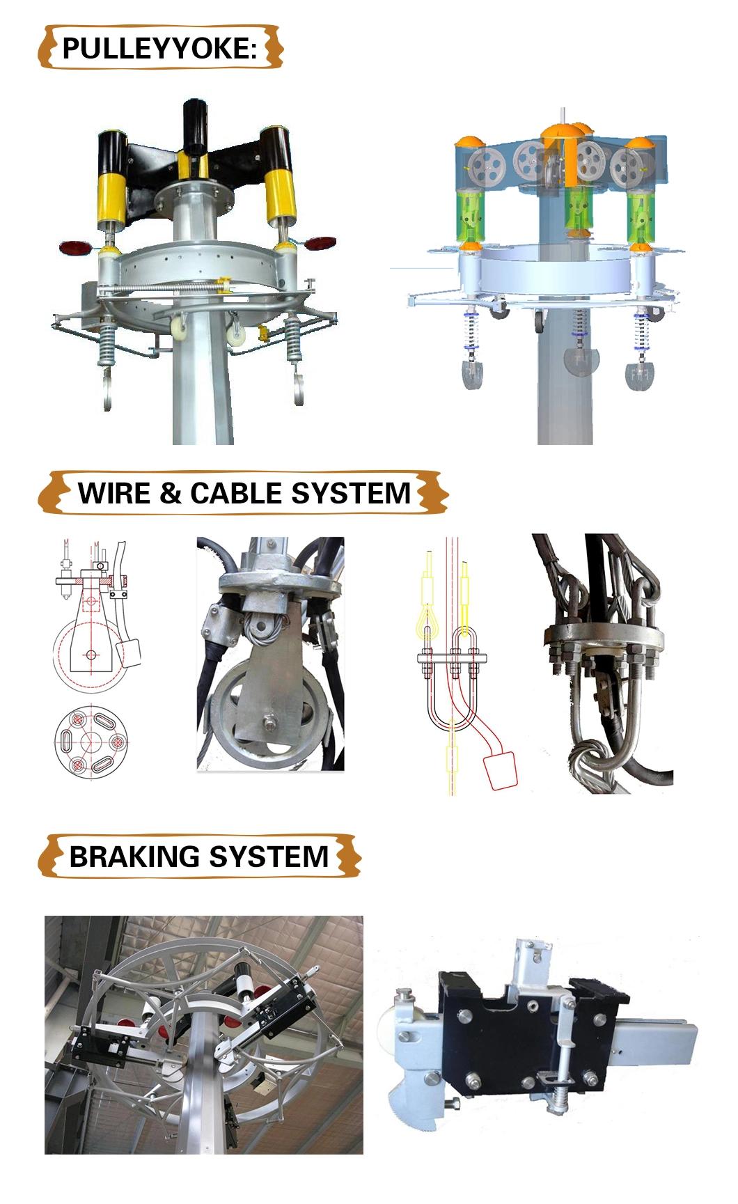 AC/DC 12V LED High Mast Lighting with Hot-DIP Galvanized Pole