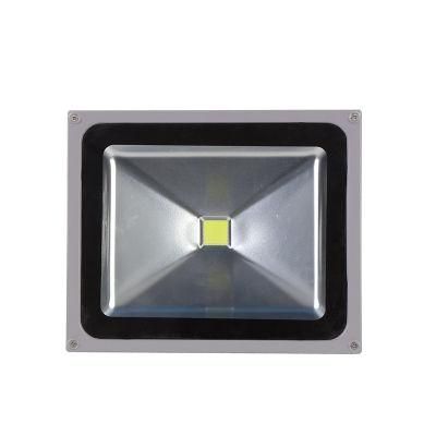 Aluminum Outdoor SMD IP65 Waterproof 6500K Ultra Slim Flood Spot Down Light 50W COB LED Flood Lamp for Garden Playground Billboard Lighting