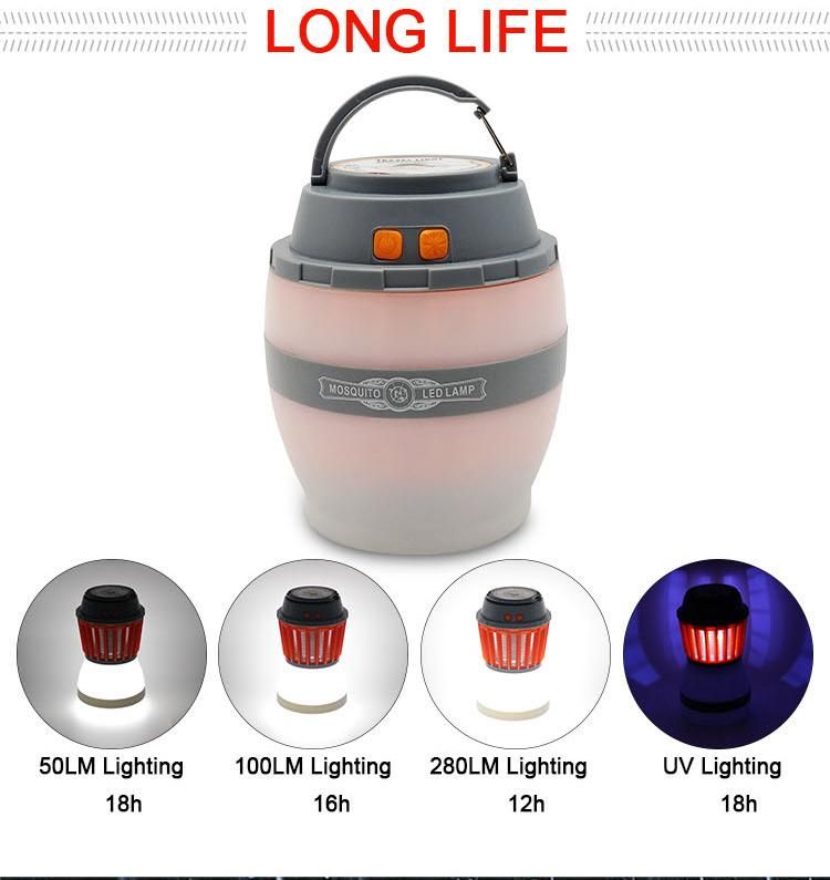 Rechargeable Mosquito Killer Lamp Repellent Adjustable Camping Light