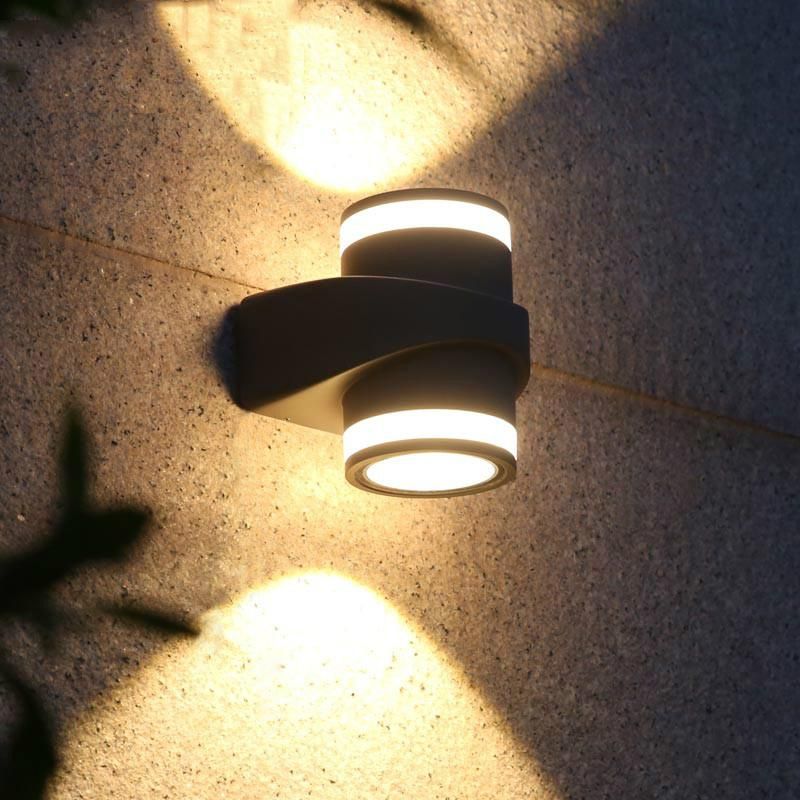 Modern Simple Outdoor Wall Lamp Waterproof up Down Wall Lights Landscape Lighting (WH-HR-20)