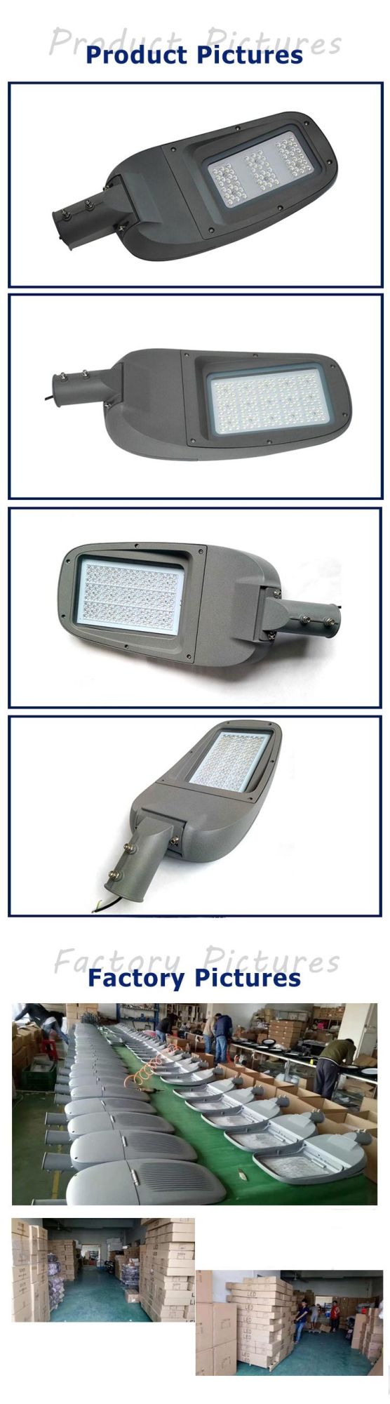 IP65 Outdoor Die Casting Aluminum 80W LED Street Light Housing