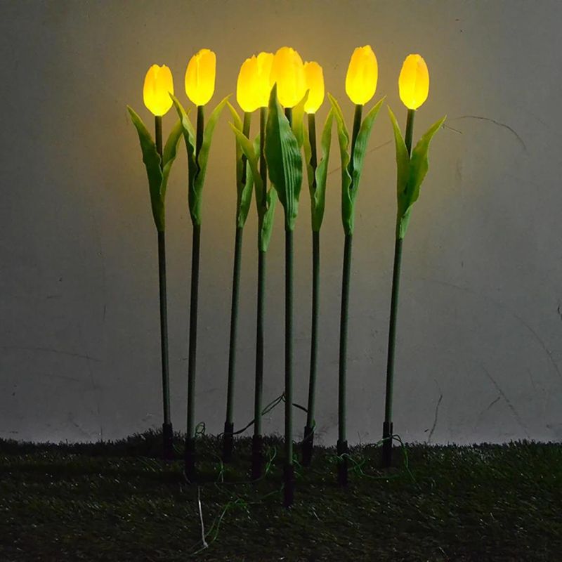 Outdoor Garden Use LED Christmas Decoration Tulip Flower Light
