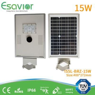IP66/CE/RoHS Hot Sell Low Price High Quality 15W All in One/Integrated LED Solar Street Light