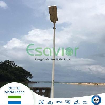 Esavior Manufacturer IP66 40W 4000lm All in One Solar LED Street Light Solar Lightings Integrated Outdoor Road LED Light Lamp