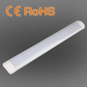 40W 100lm/W LED Flat Batten Light, AC100-240V 600/1200mm Surface Mounted LED Linear Flat Tube Batten Light