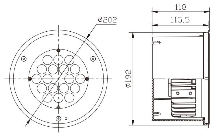 IP67 LED Deck Light Anti Glare Inground Lamp LED Brick Deck Ground Lighting LED Underground Light