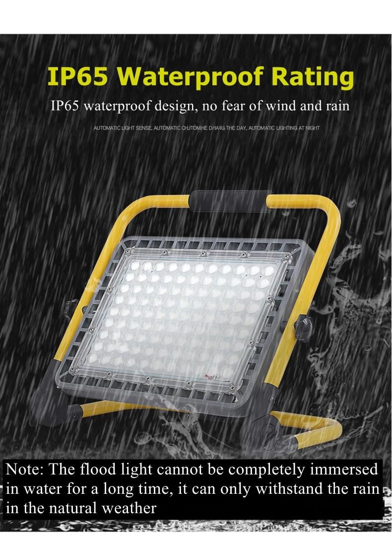 300W High Power Lamp Portable Camping Night Fishing LED Floodlight