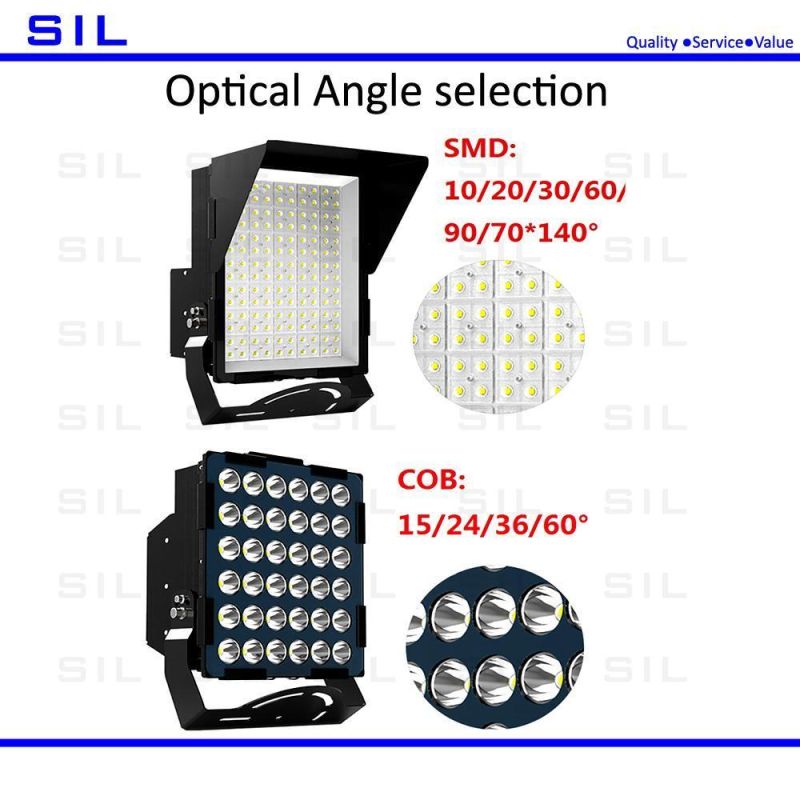 Outdoor Sport Field Lighting LED Projector Xte Anti-Glare 600W LED Stadium Flood Light