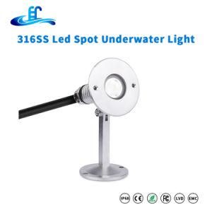 316ss IP68 1watt Underwater Spot Light with Edison Chip