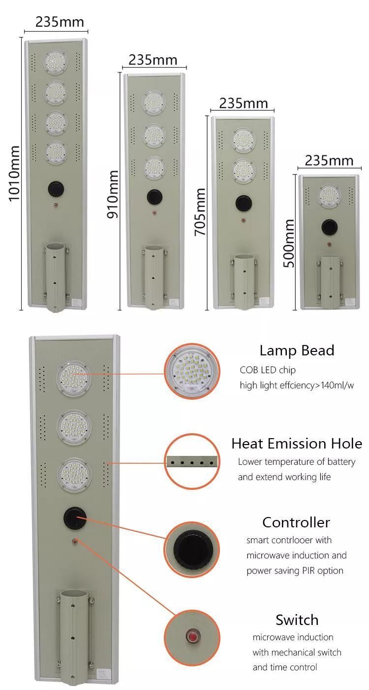 Solar Street Light 2835 SMD Light Intelligent Decoration Outdoor Solar Lights with Sensor