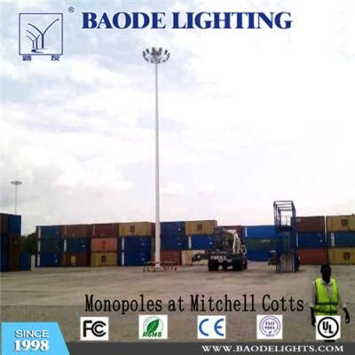 15m20m25m30m35m40m High Mast Lighting with 400W1000W2000W High Pressure Sodium