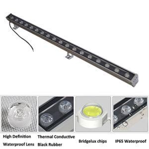 56*60*1000mm Outdoor Wall Wash Lighting, 24W LED Wall Washer Light 110-120 Lm/W