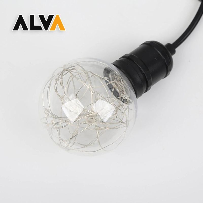 GS Apporved Bluetooth APP Control Low Votage 24V G45 Cooper Line Lamp Outdoor Decoration LED String Light