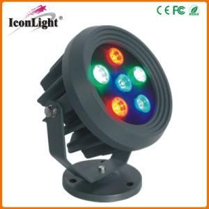 Waterproof 6PCS*1W LED Flood Light for Street and Road