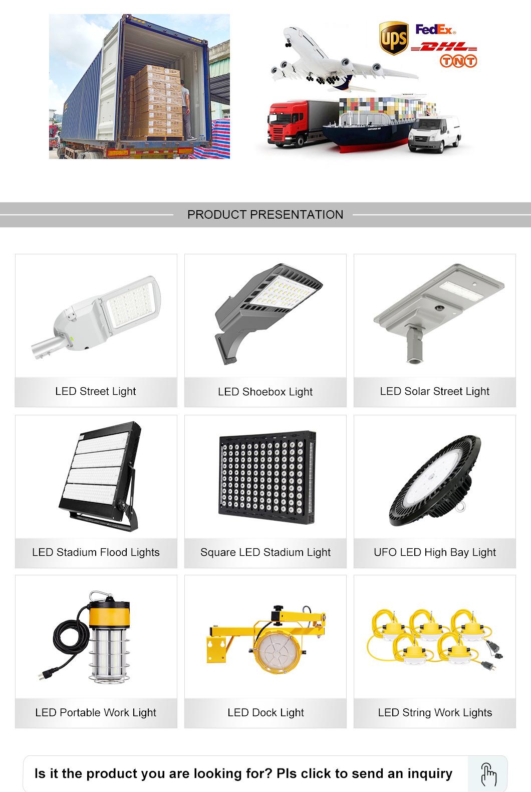 Romanso Outdoor LED Post Top Light 130lm/W 60W 100W 150W 5 Years Warranty IP65 Waterproof ETL Dlc LED Post Top Area Light