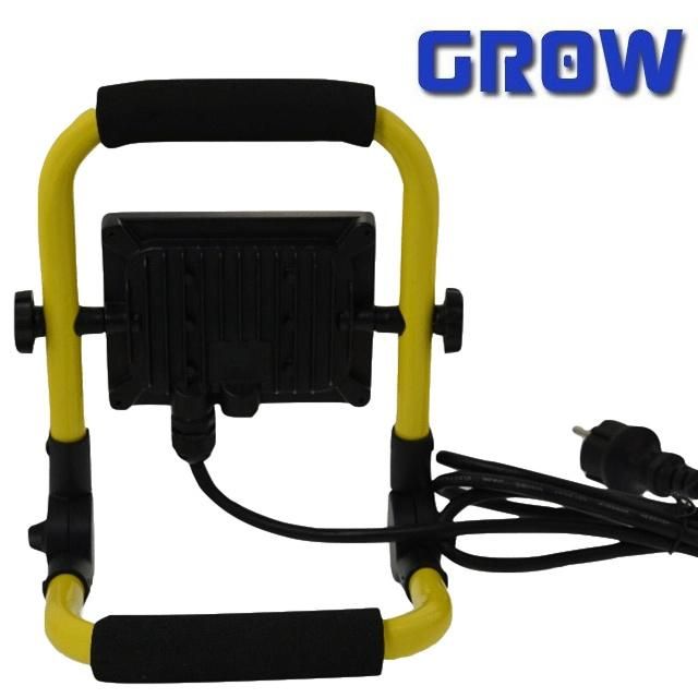 20W Waterproof Adjustable Outdoor LED Floodlight with Bracket and Rubber Cable with Plug